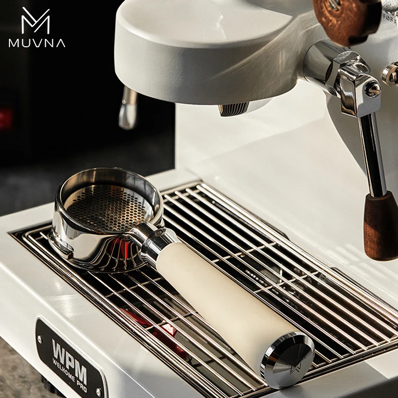 MUVNA Espresso ซิลิโคน Bottomless Portafilter, Bottomless Naked Portafilter พร้อมตะกร้ากรอง, เหมาะกับ Breville/Delonghi/E61