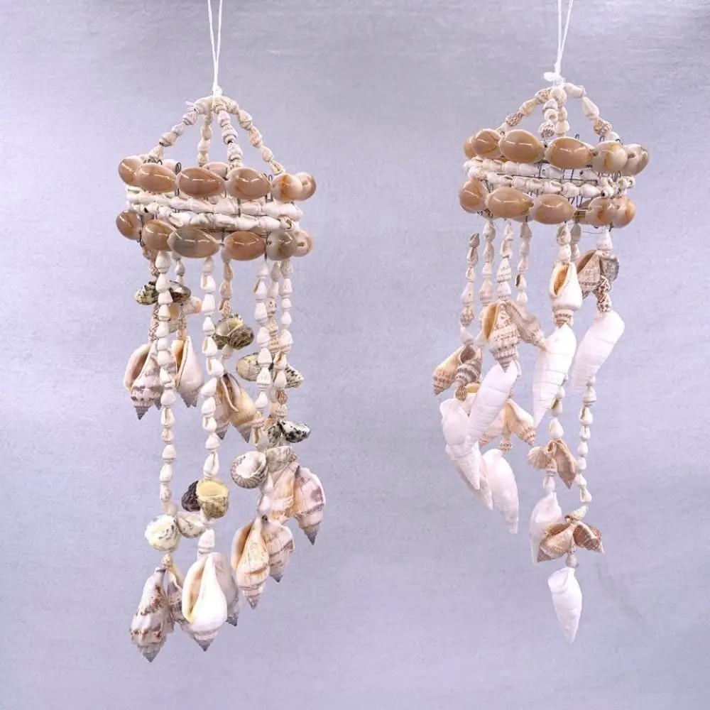 محارة قذيفة الرياح الدقات الحرف هدية رائعة الأبيض الرياح جرس قلادة هدايا عيد ميلاد ساحة معلقة ديكور معلقة حلية