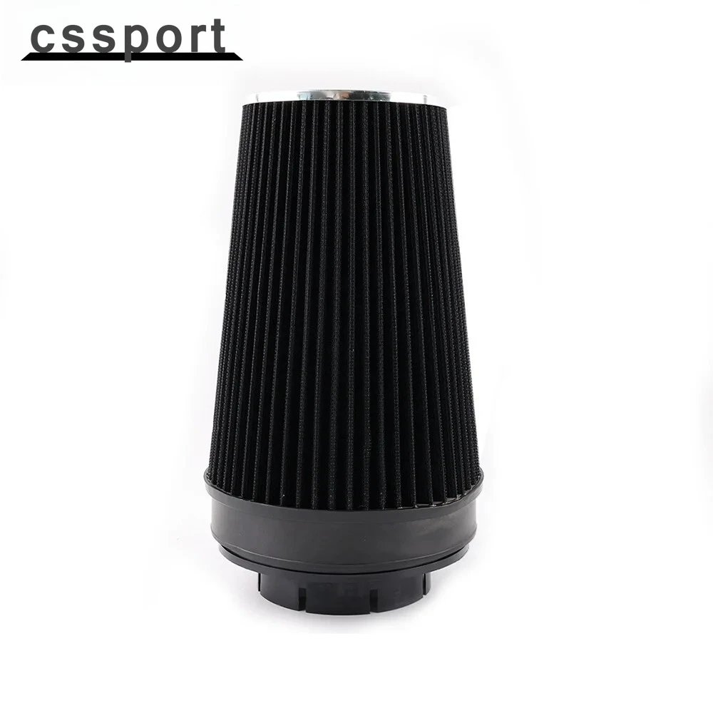 

Универсальный 4-дюймовый впускной фильтр для грузовика, сухой воздухозаборник с высоким расходом, круглый конус, комплект воздухозаборника с зажимом, черный