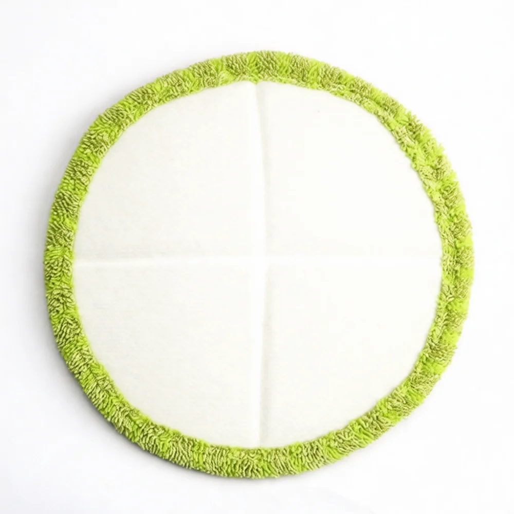 16cm Green Striped Microfiber Mop Head Replacement Cloth Refill Pad For Round Spin Mop Household Floor Cleaning Supplies