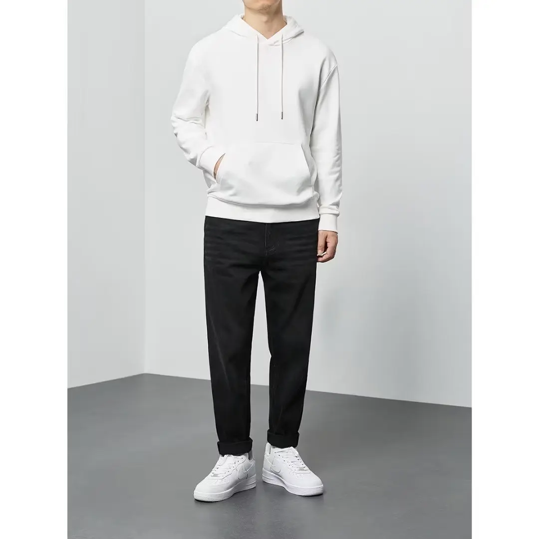 180gsm algodão pesado mais veludo com capuz camisola masculina engrossado apertado polar velo pulôver moletom com capuz feminino