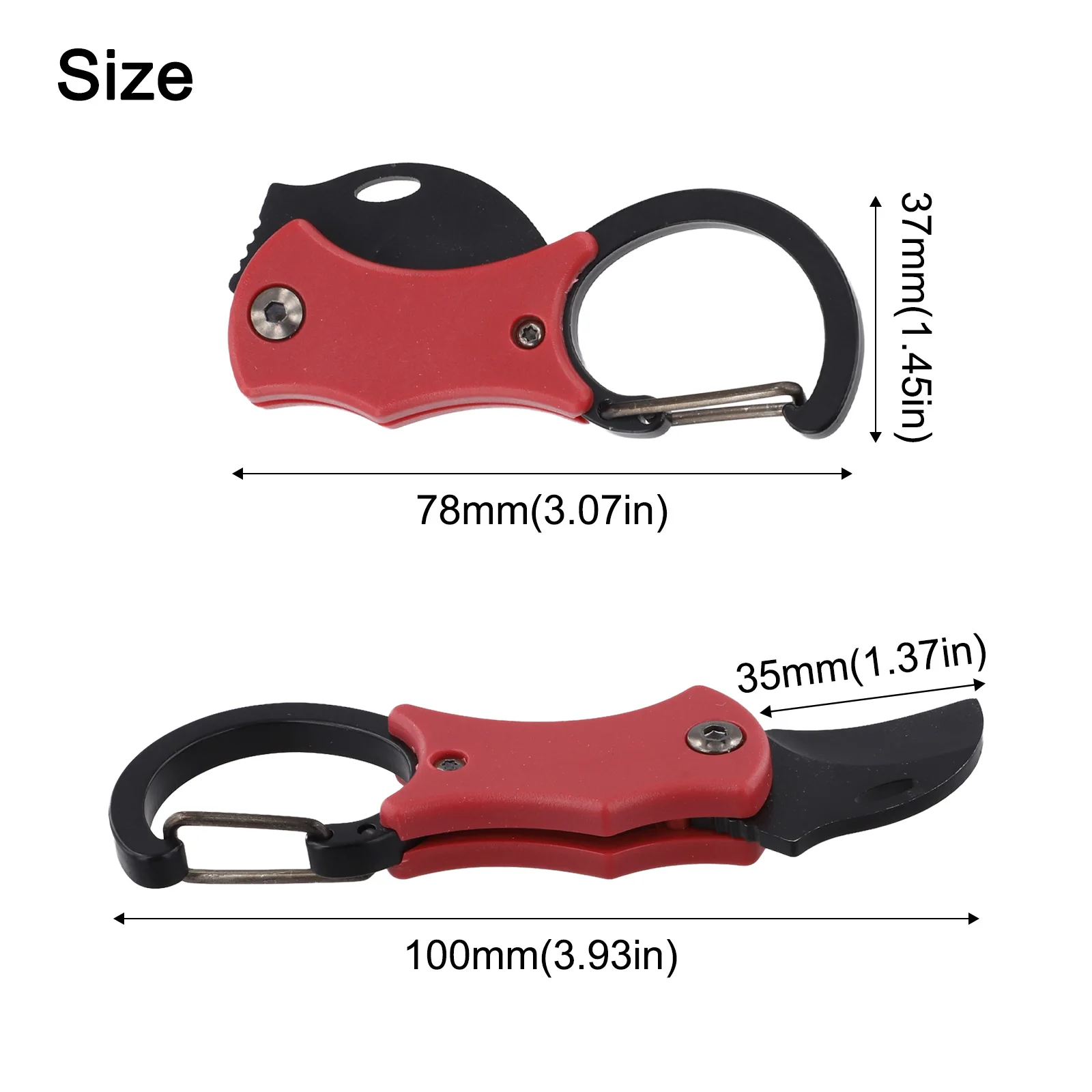 1 Pcs Small Pocket Carabiner Box For Mini Edc Gadgets Keychain  Folding Outdoor Accessories