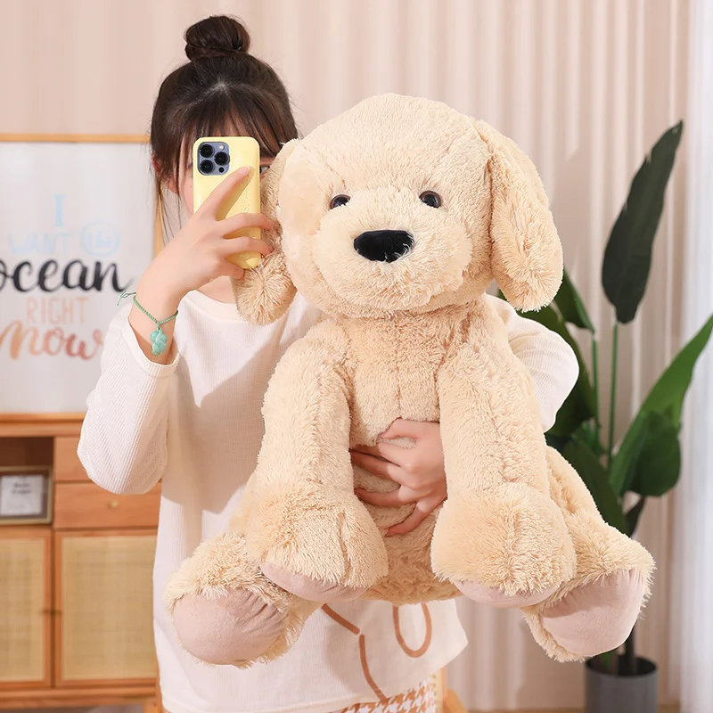 Cartoon Huge Long Hair Dog Plush Toys High Quality Simulation Puppy Doll Anime Christmas Soft Comfort Home Decor Birthday Gift