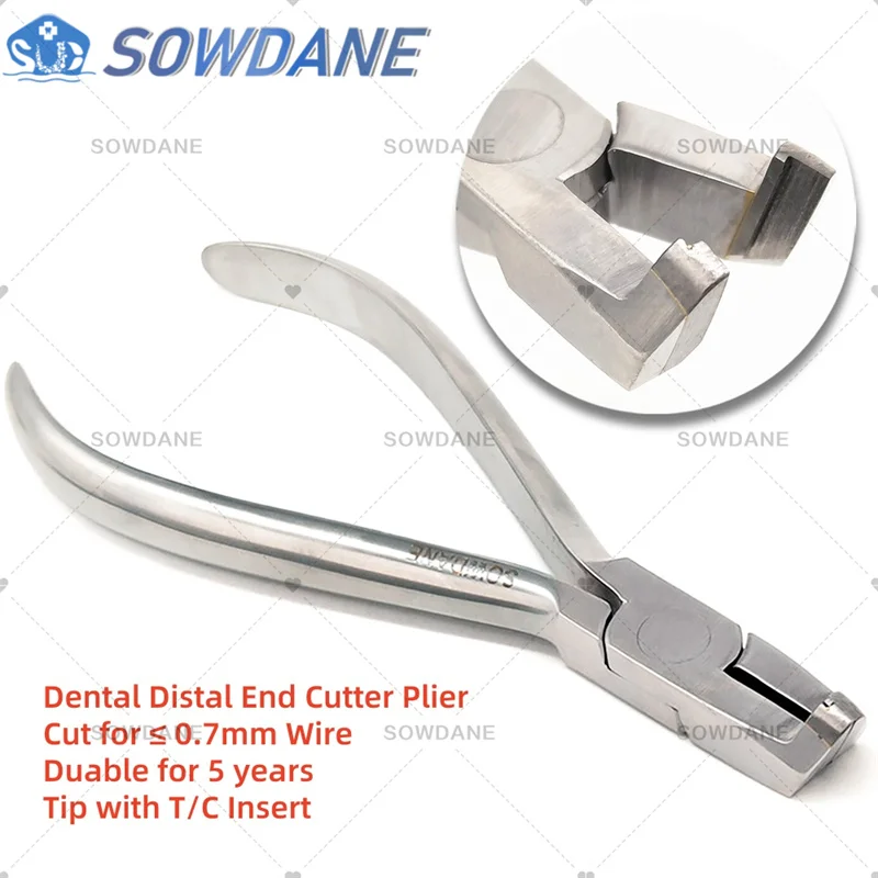 1 Piece Dental Orthodontic Wire Distal End Cutter Plier Tip with TC Insert Cutting Instrument Dental Cut Forcep