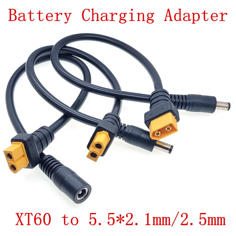 

XT60 Plug Male Female to DC 5.5*2.1mm 5.5*2.5mm Connector Battery Adapter Cable 5521 5525 Wire for RC Battery Charge Connector