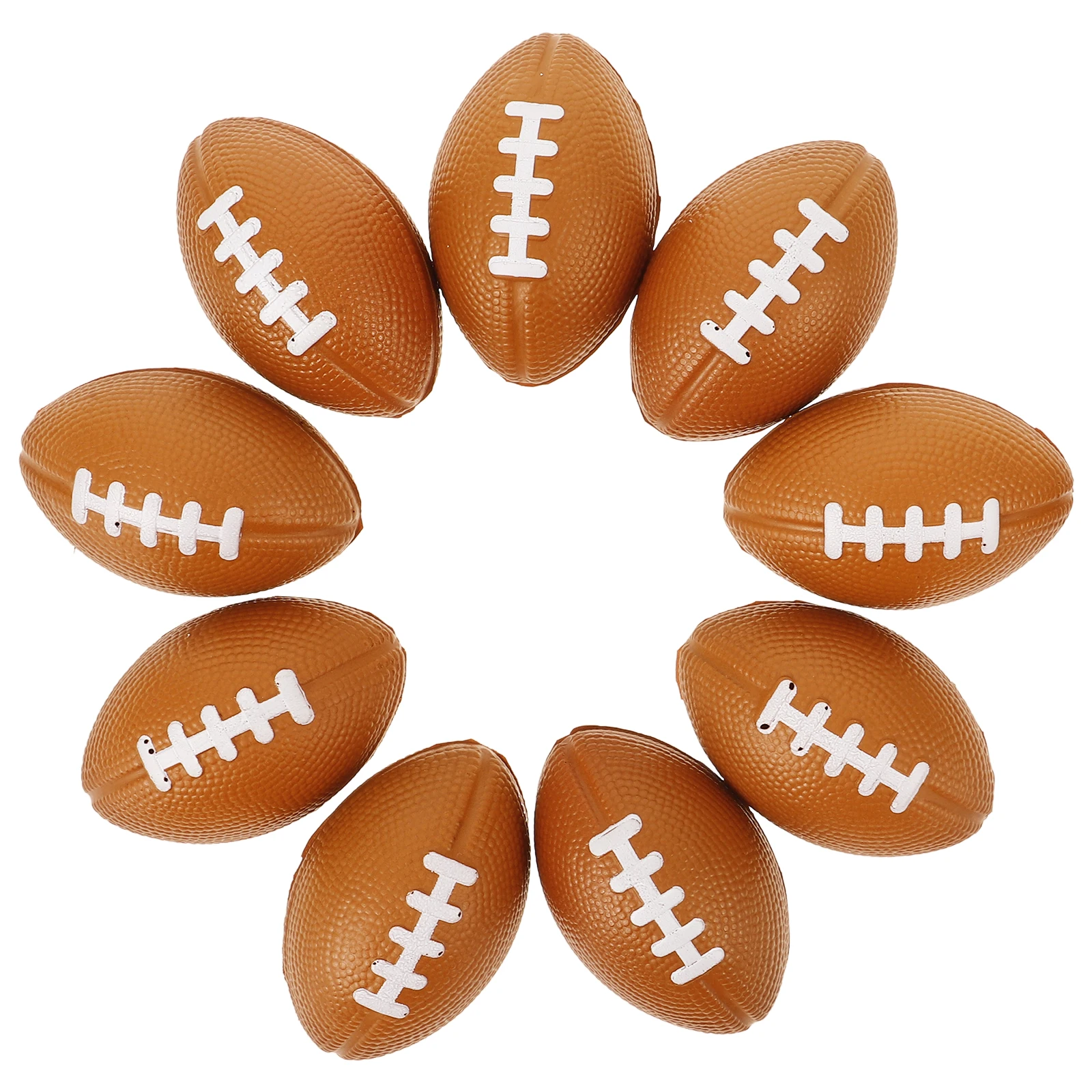 

10 Pcs Stress Relief Ball Football Party Favours Basketball Rugby Toy Favors Polyurethane Mini Balls for Kids