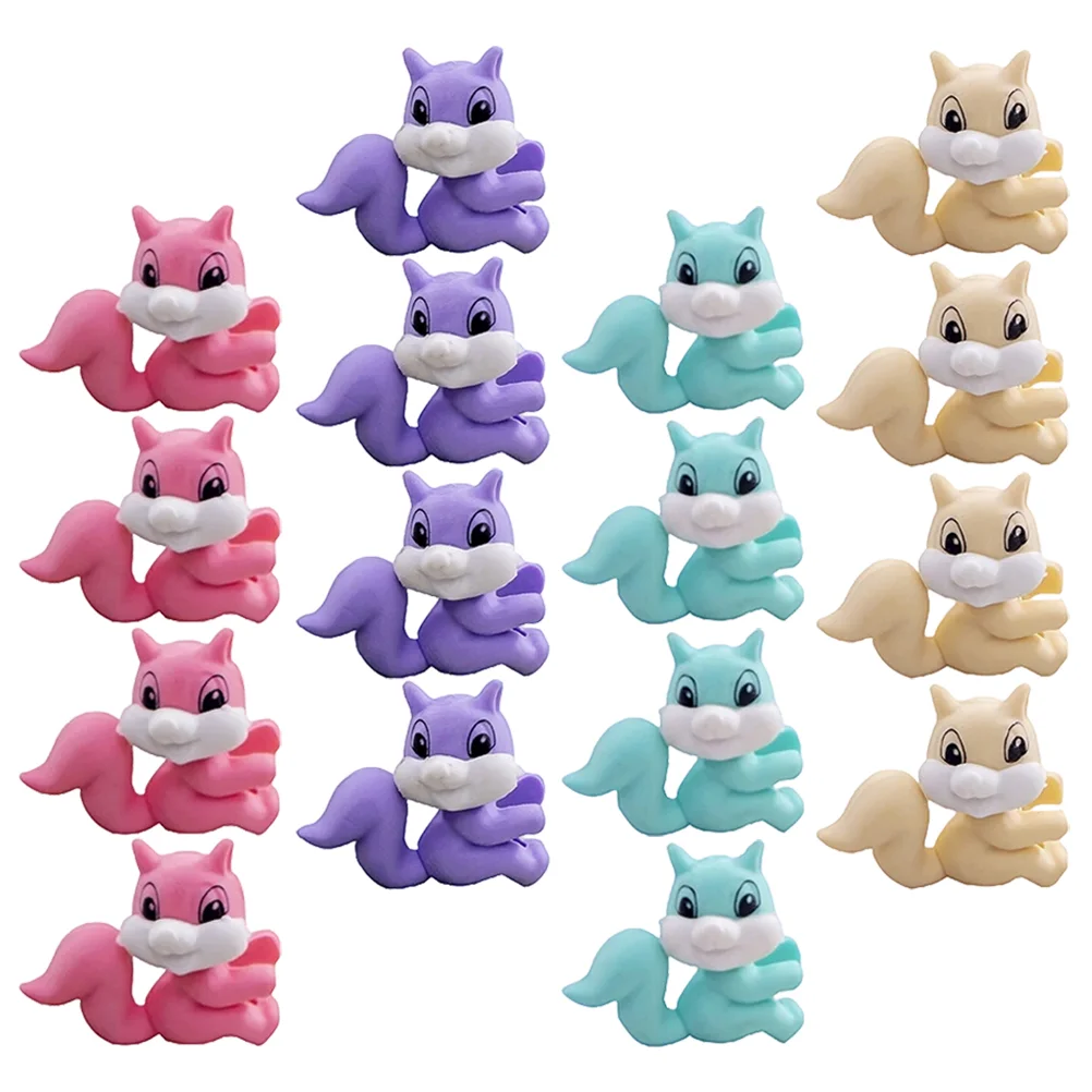 

36 Pcs Squirrel Eraser Tiny Erasers Animal Cartoon Students Painting Pencils for Kids Mini Bulk Small Classroom Fun