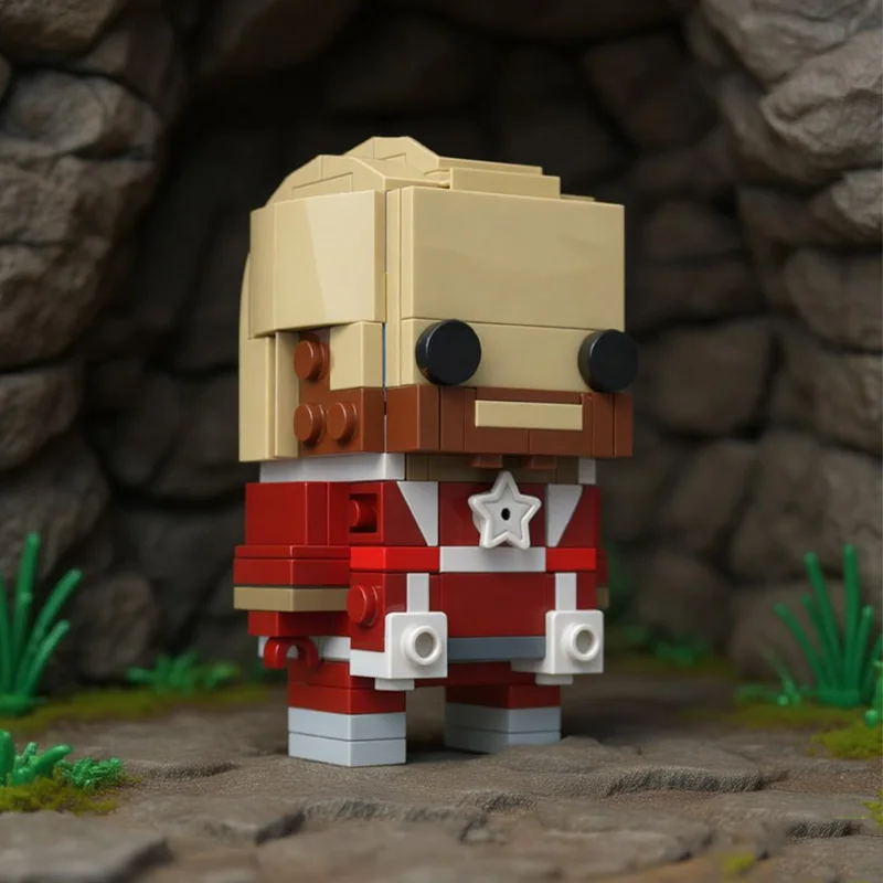 159 elementów Brickheadz w stylu Red Guardian Doomsday, projekt dla fanów, MOC, konfigurowalny, modułowy zestaw klocków, kreatywna zabawka DIY, prezent na święta.