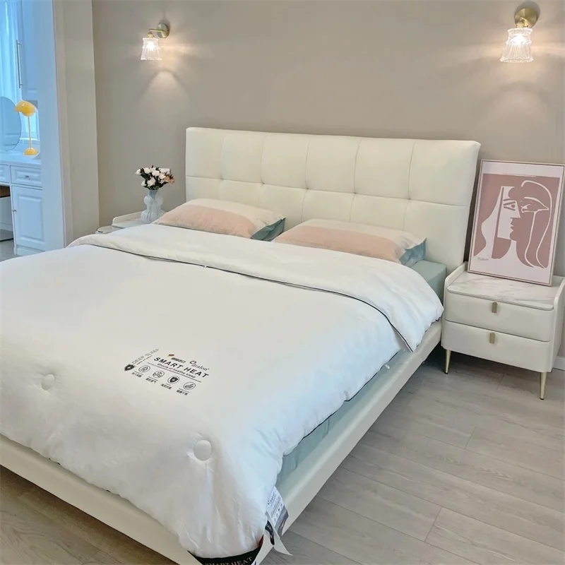 

Двуспальная кровать, мягкая роскошная подсветка, 180x200, мебель для спальни на 2 человека, мягкие двуспальные кровати с двумя каркасами, мягкая роскошная мебель для спальни