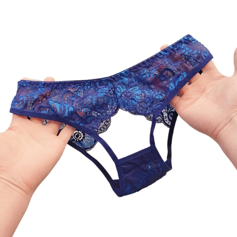 

Personality Charming Briefs Pure Desire Sexy Women's Underwear Lace Hollowed Out Seamless Breathable Transparent Internet Pretty