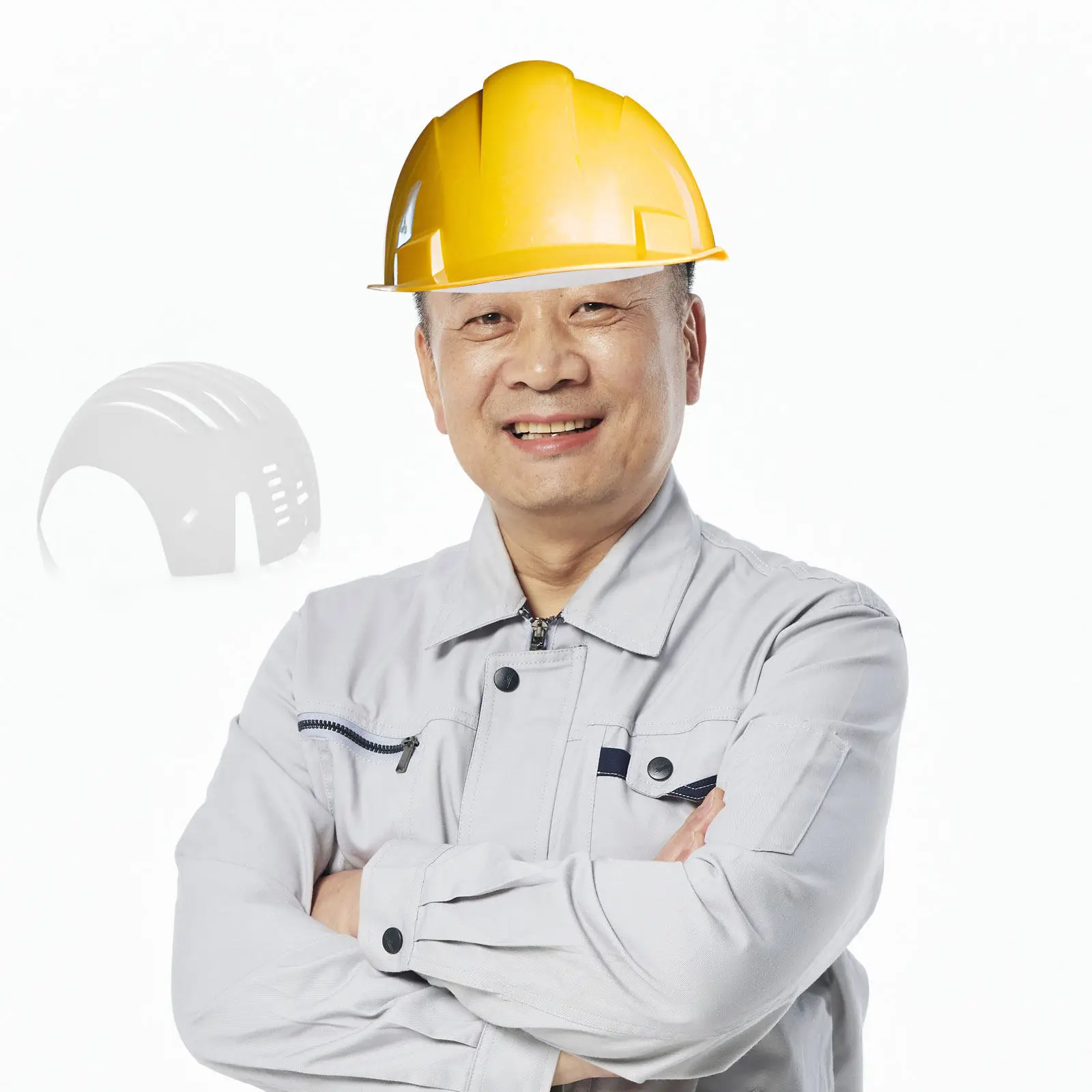 

2Pcs Safety Bump Cap Insert Breathable Hard Hat Liner Cushion Protective Hat Support Insert for Baseball Caps Head Protection