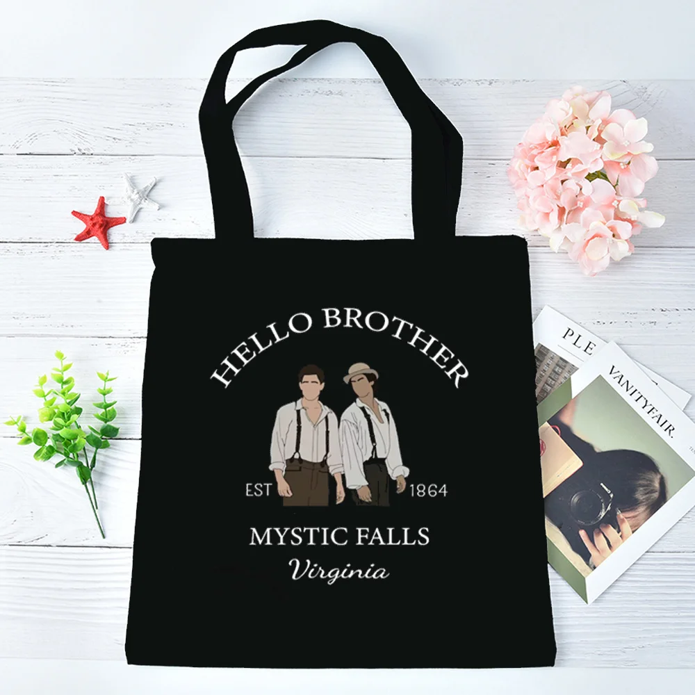 the Vampire Diaries tote bag reusable torba na zakupy y2k einkaufstasche woman