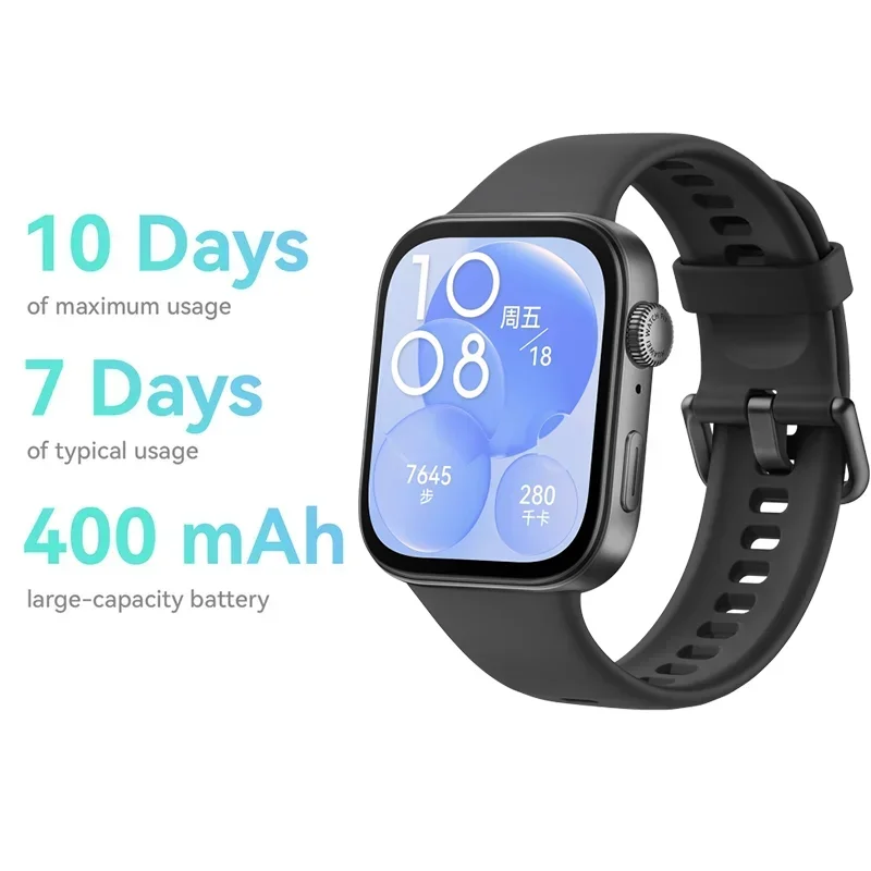 Huawei WATCH FIT 3 sports smartwatch with Bluetooth calling, health management and NFC access, suitable for adult men and women.