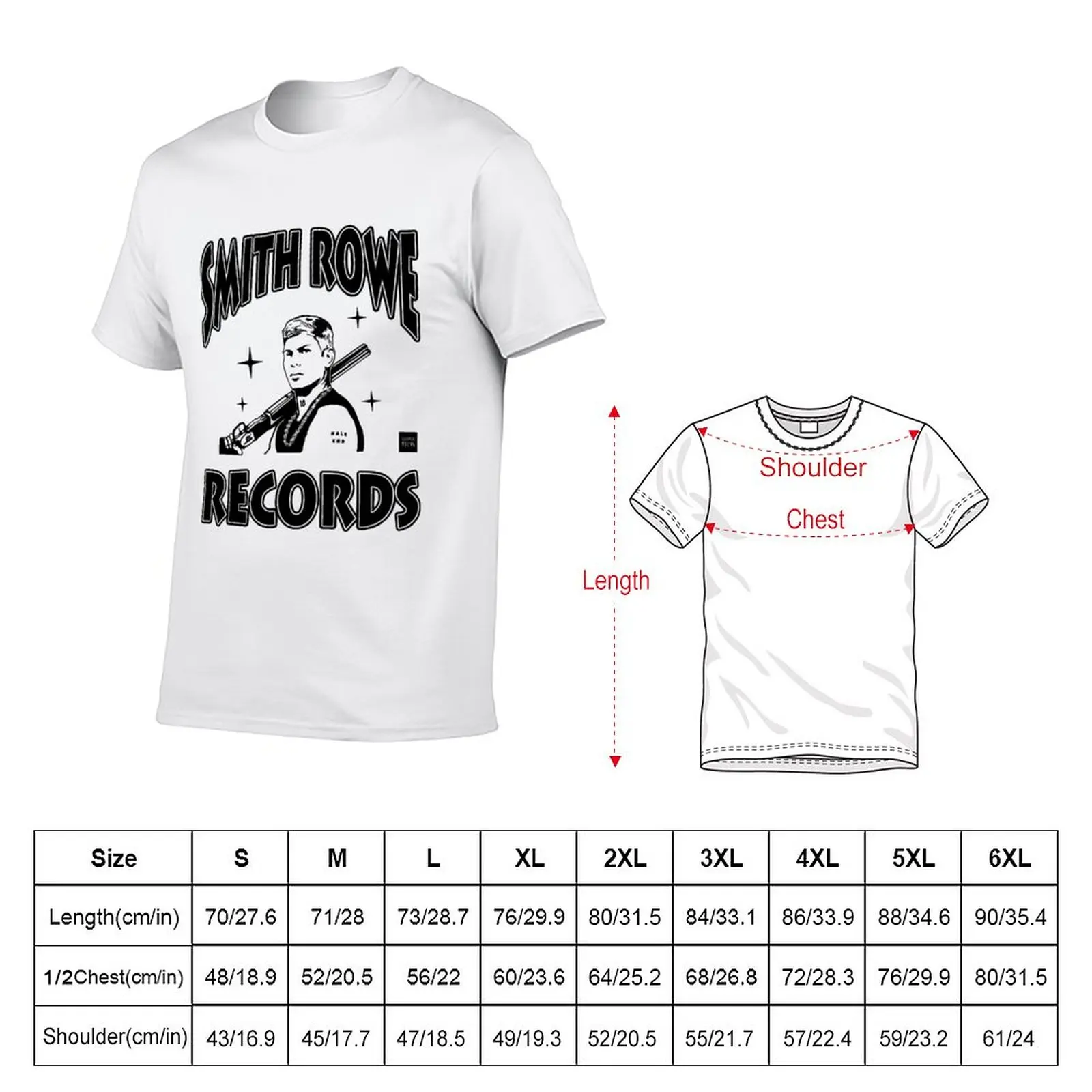 Music Retro Smith Rowe Records Taller Logo Funny Graphic Gift T-Shirt man clothes t shirt man sweat shirt mens clothes