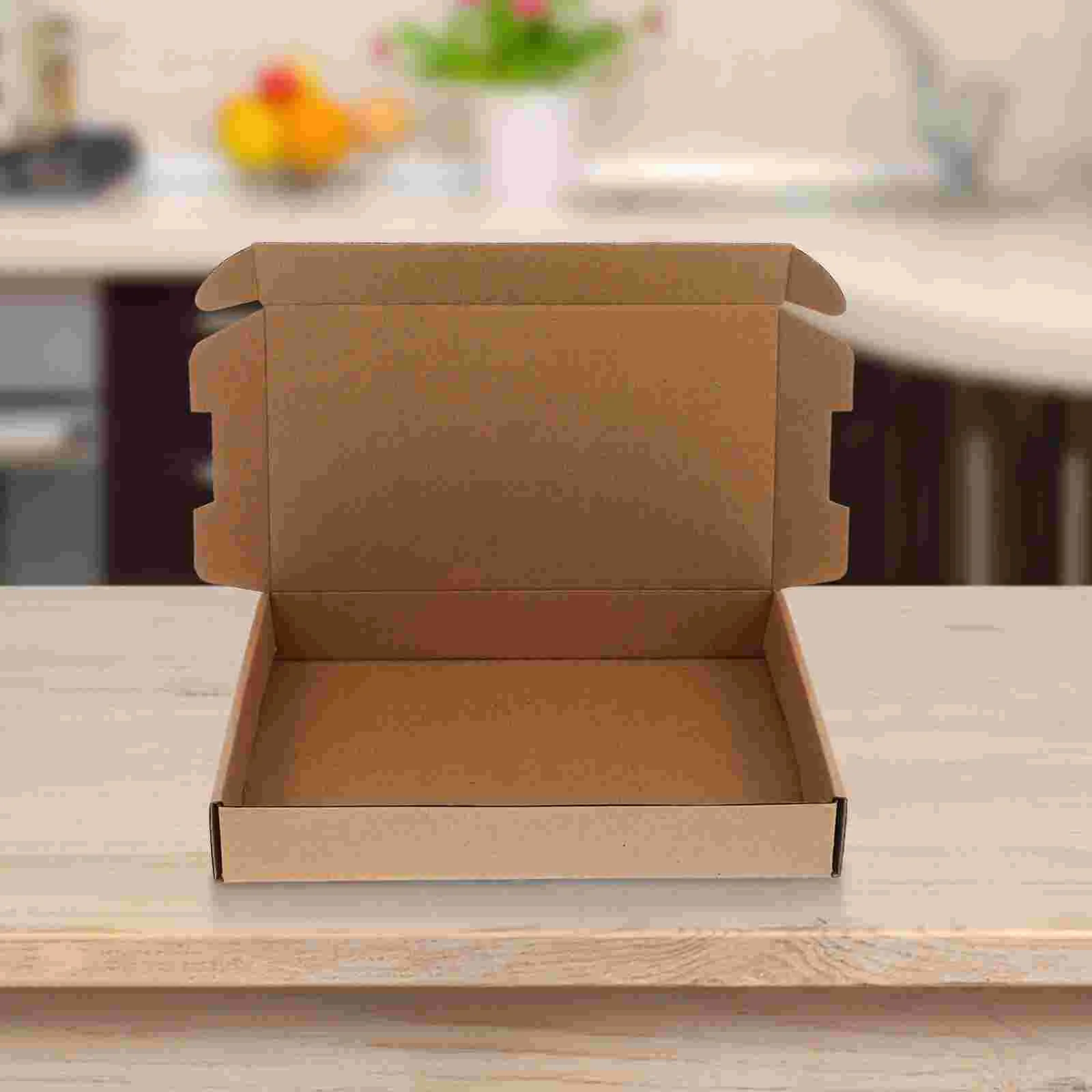 10 Pcs Takeaway Cardboard Boxes Paper Shipping Aircraft Carton Packing for Small Business