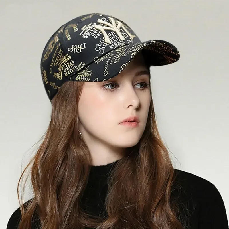 Baseball Cap Full Print Letters Embroidery Casual Wind Hat Fashion Men and Women with The Same Trend Fashion Sun Hat - Image 5