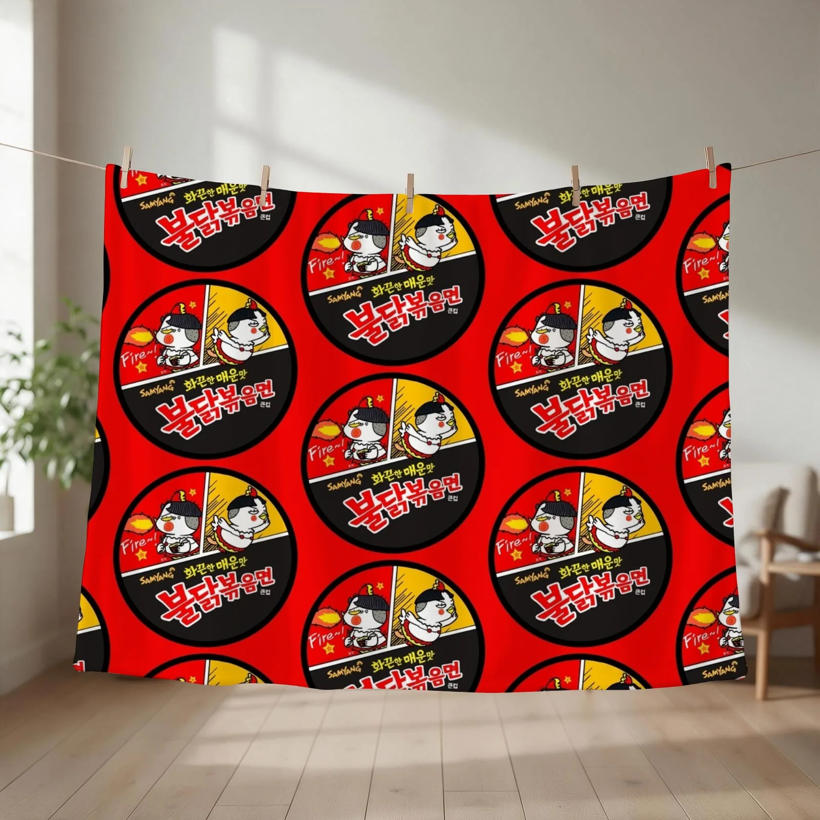 Spicy Noodles! Throw Blanket Luxury Heavy halloween Flannels Blankets