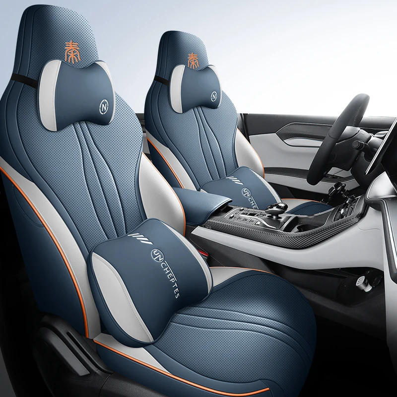 Original Design1:1 Car Seat Cover For BYD Qin Plus 2021-2024 Artificial Leather Protector Seat Cushion Internal Accessories