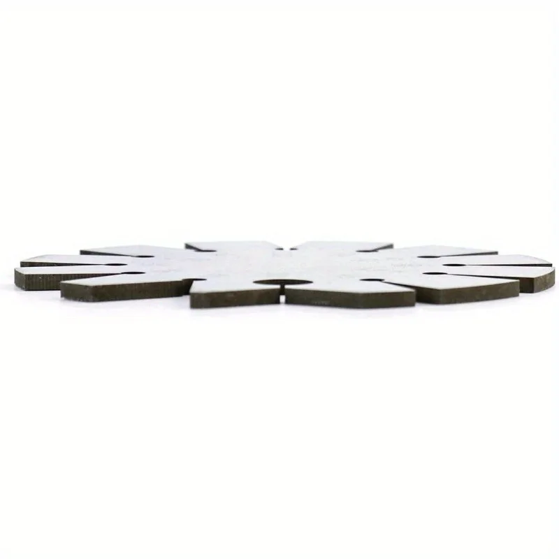 1pc Bevel Gauge, Stainless Steel Axe Angle Gauge Round Shape Knife Angle Finder 15-120 Degree for Measuring Knife Angle view 4