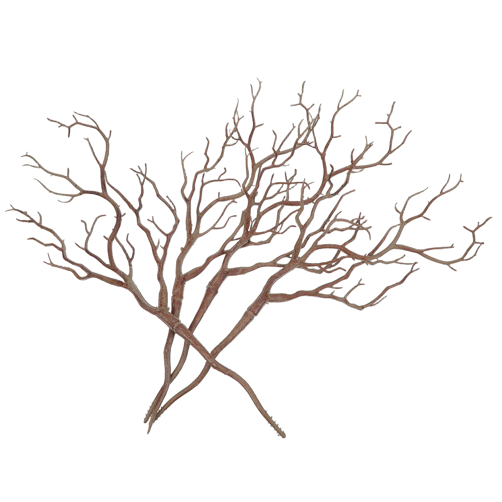 

4Pcs Artificial Branches Retro Brown Curvy Wood Branch Decor Decorative Plant Twigs for Vase Dry Branches Floral Tree