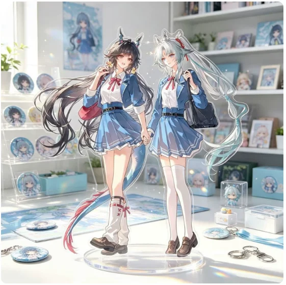10c'mAnime Stand Figure Arknights:Endfield Chen Qianyu Acrylic Double-Sided Model Plate Cosplay Collection Desktop Decor Gifts X