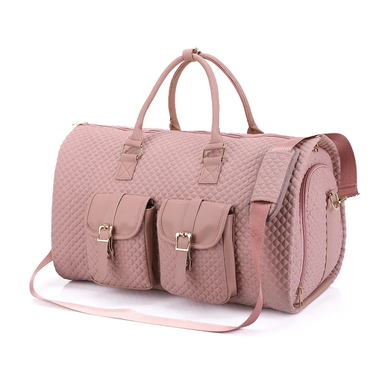 

Multifunction Travel Bag Men women Suit Storage Large Capacity Luggage Handbag pink Waterproof Travel Duffel Bag Shoes Pocket