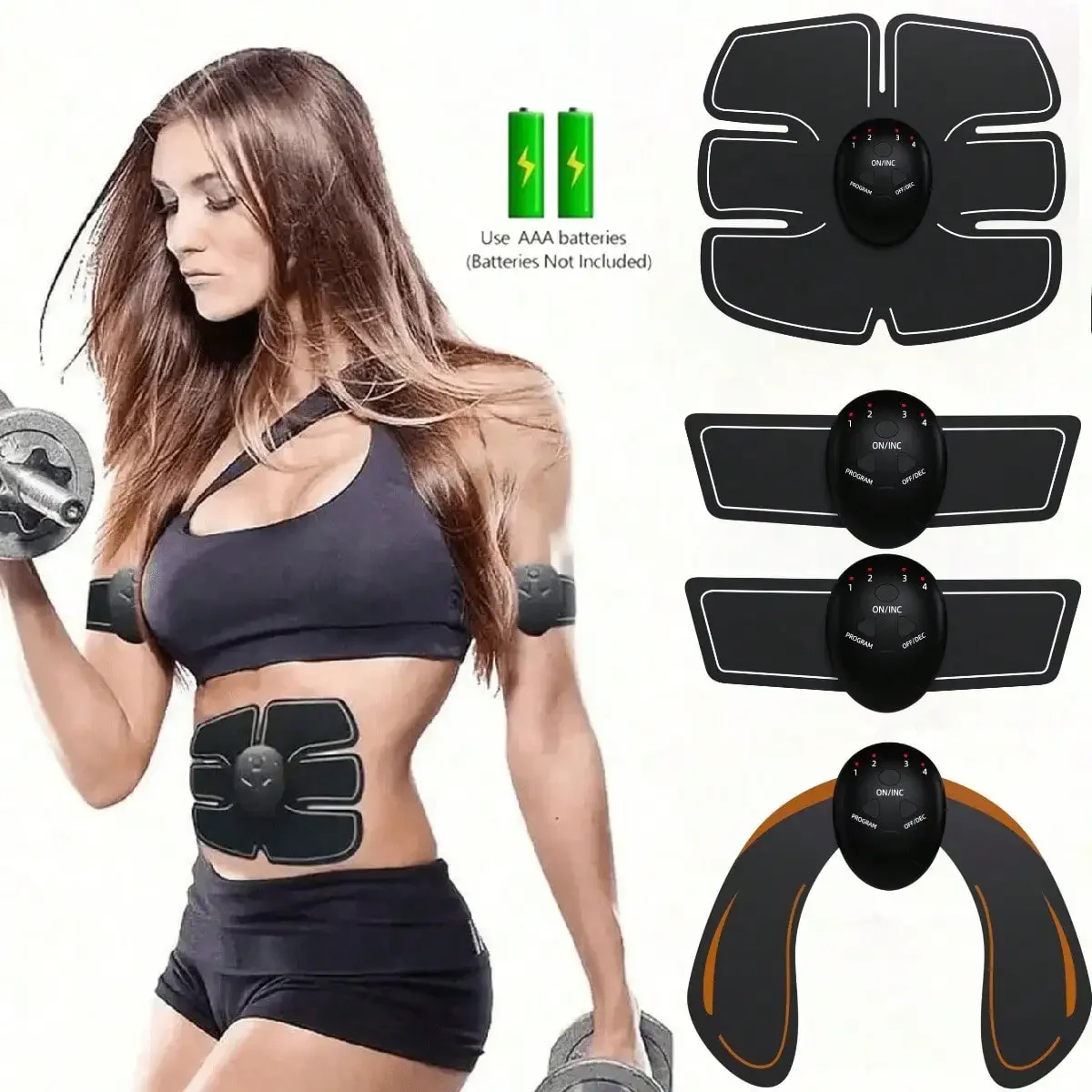 

Беспроводной EMS стимулятор мышц, тренажер для ягодиц и бедер, электрический тренажер для пресса, USB перезарядка, массажер для тела, потеря веса, фитнес, формирование