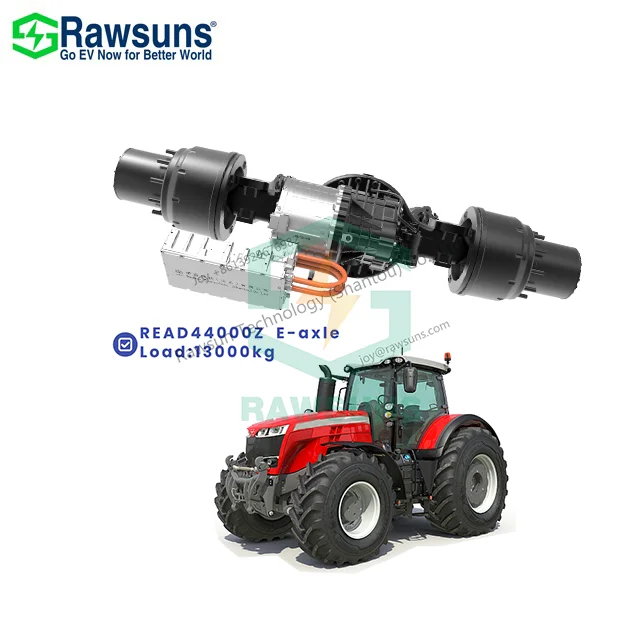 120kW 44000Nm electric axle ev motor E-axle conversion kit AMT VCU BMS for low-speed heavy-load agricultural tractor