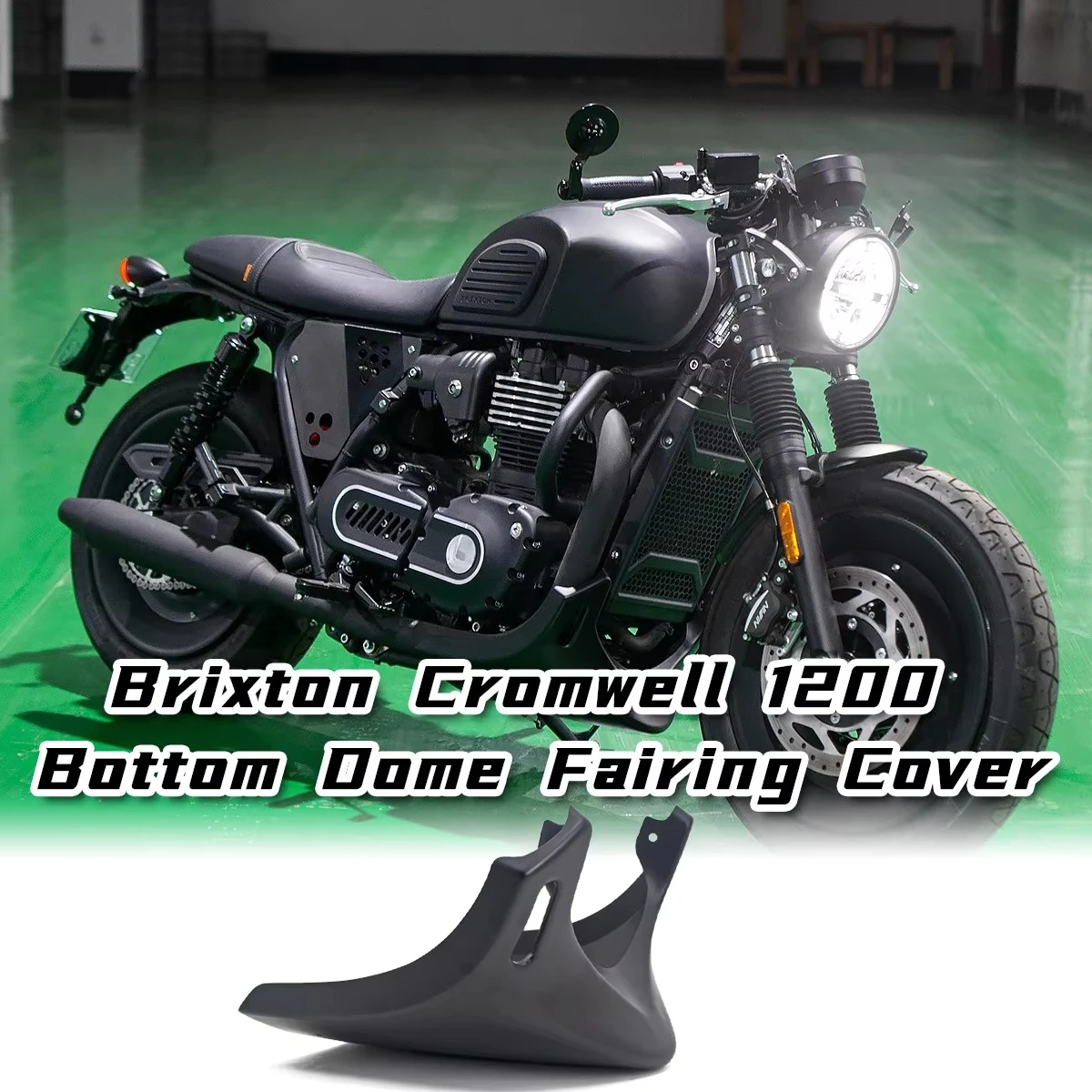 Brixton Cromwell 1200 Body Systems Motorcycle Extension Skid Plate Cover ABS Engine Protection and Sump Oil Pan Protection