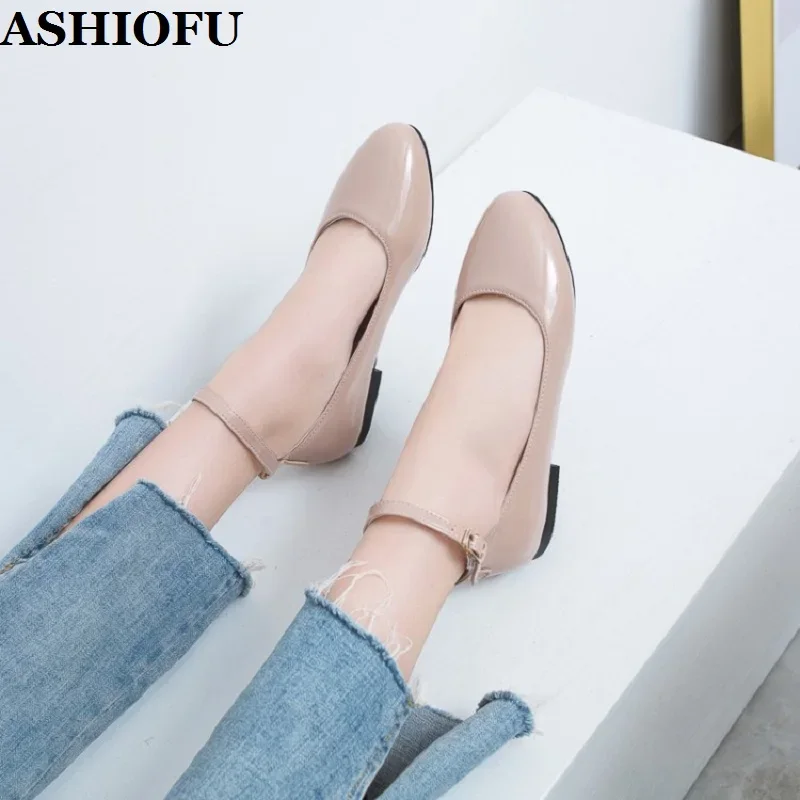 

ASHIOFU New Style Womens Shoes Candy Colored Party Prom Flats Shoes Britishs All-matches Evening Fashion Daily Wear Flat Shoes