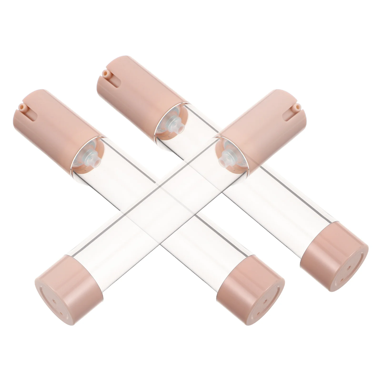 3 個の旅行用エアレスポンプボトル小型ポータブル真空ローションクリーム容器詰め替え可能漏れ防止キャンプ用