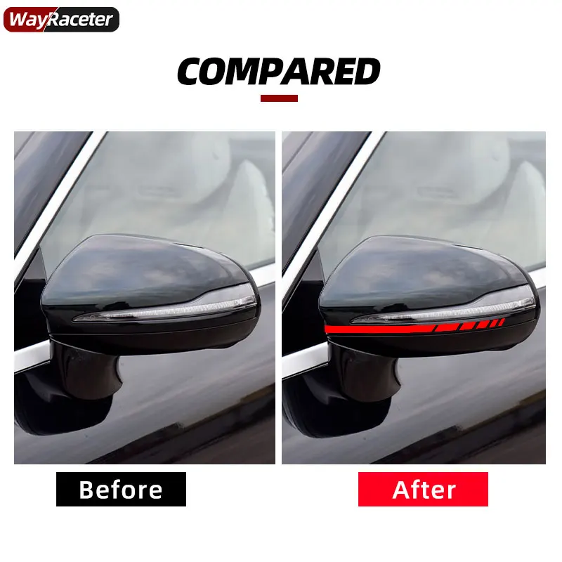 Edition One Stripes Sticker Rearview Mirror Decal For Mercedes Benz A B C E CLA S V R ML AMG W176 C117 W205 W204 W213 W212 C253
