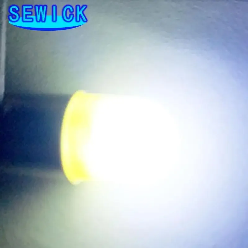 خصم 100 قطعة BA9S T11 T4W T5 1895 233 جولة ثلاثية الأبعاد COB LED لوحة ترخيص السيارة ضوء السيارات الداخلية الباب مصباح ماركر لمبة #6