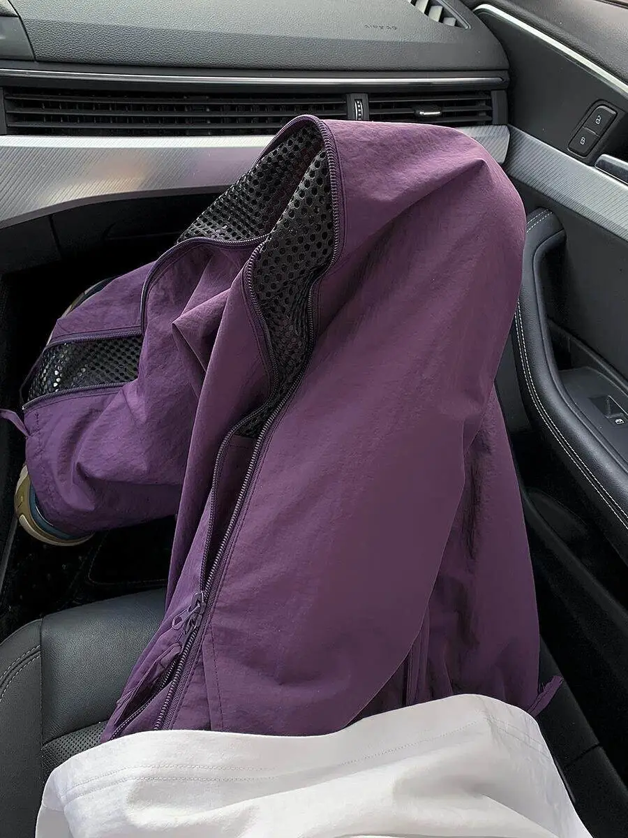 

Мужские летние повседневные брюки из тонкого шелка Violet Ice Silk: дышащие, функциональные, свободного кроя, прямые, длинные, с вставками, для работы и отдыха