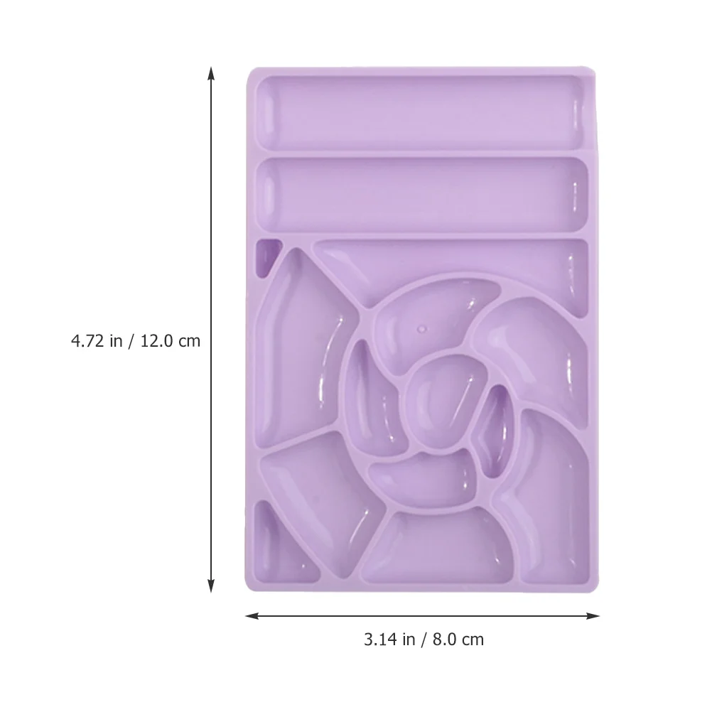 

6 шт. цветная палитра лака для ногтей, пластиковая пластина, многоцелевая для профессионального салона красоты, палитра для домашнего использования, дизайн ногтей