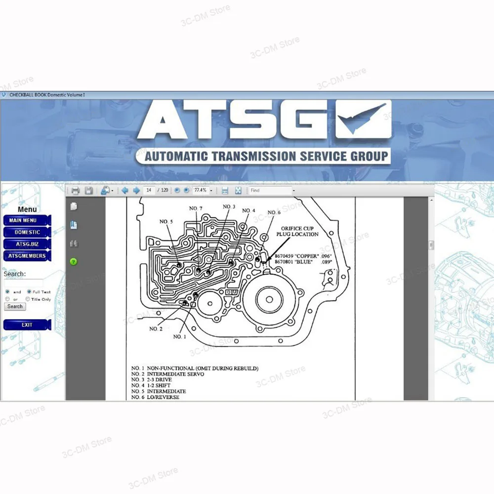 Newest 2017 ATSG software Auto Diagnostic ATSG Software transmission repair manuals ATSG gearbox repair information Automatic