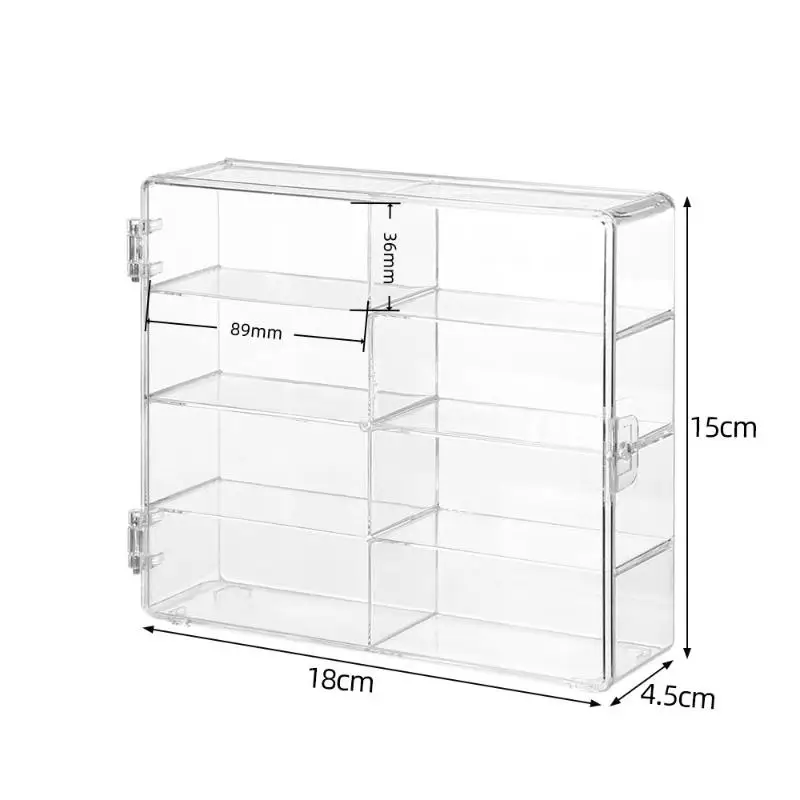 1Pcs Compact Car Model Storage Display Box Car Model Dust-Proof Display Stand Transparent Toy Car Placement Box