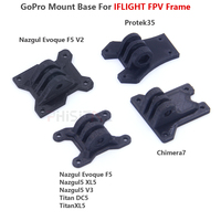 3D Printed TPU GoPro mount base for iflight nazgul evoque F5/nazgul5/titan XL5/Chimera/Protek35 frame Camera Fixed Seat Bracket