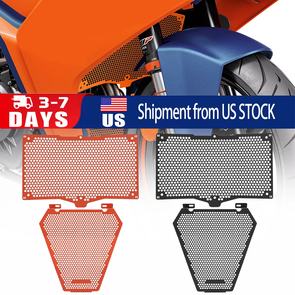 

FOR KTM RC125 RC200 2022 2023 2024 2025 RC 390 Motorcycle Accessories CNC Radiator Guard Protection Cooler Grill Cover Protector