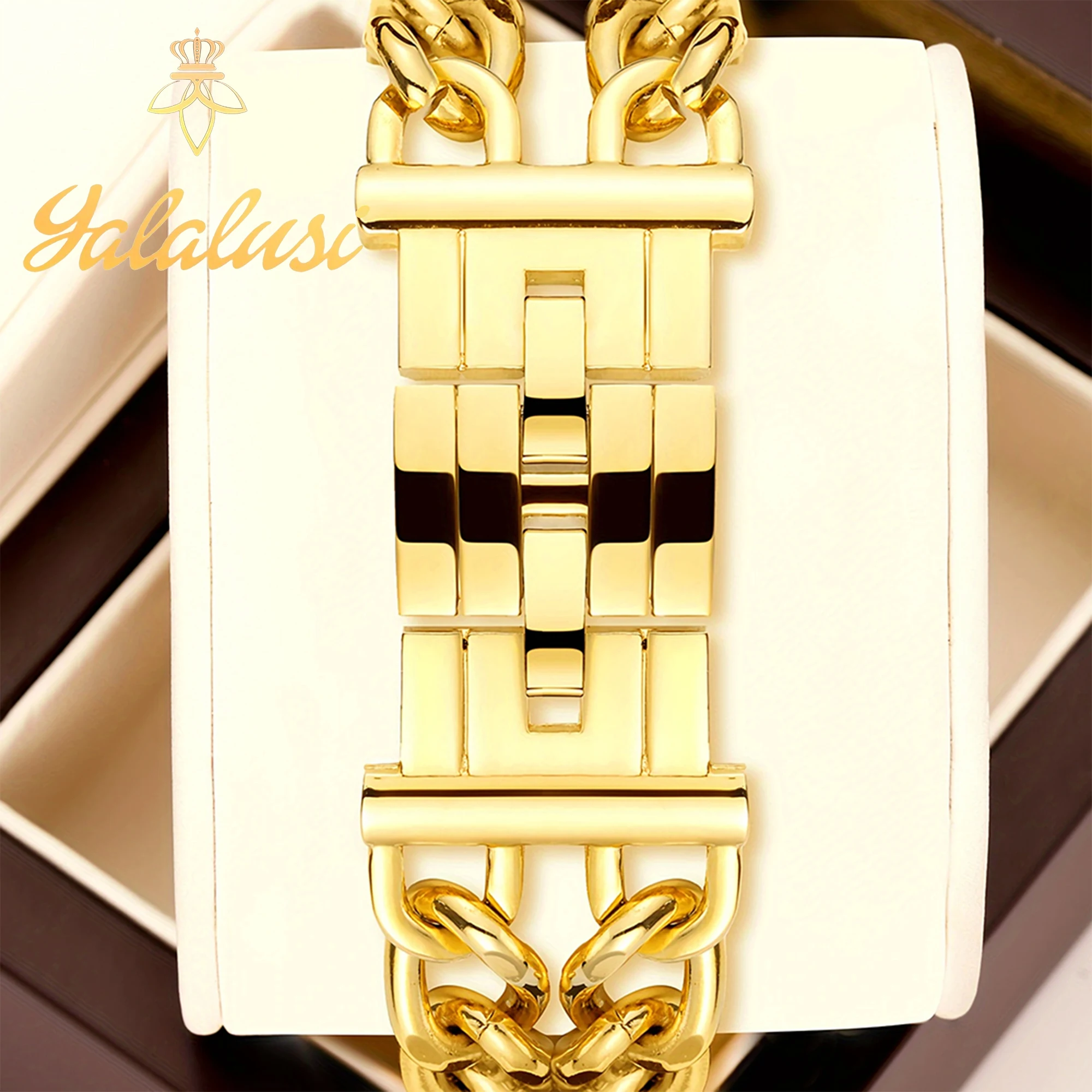 YaLaLuSi Jam Tangan Wanita Mewah dengan Dial Berlian Penuh Desain Gelang Hadiah reloj mujer jam tangan untuk wanita jam tangan untuk perempuan.