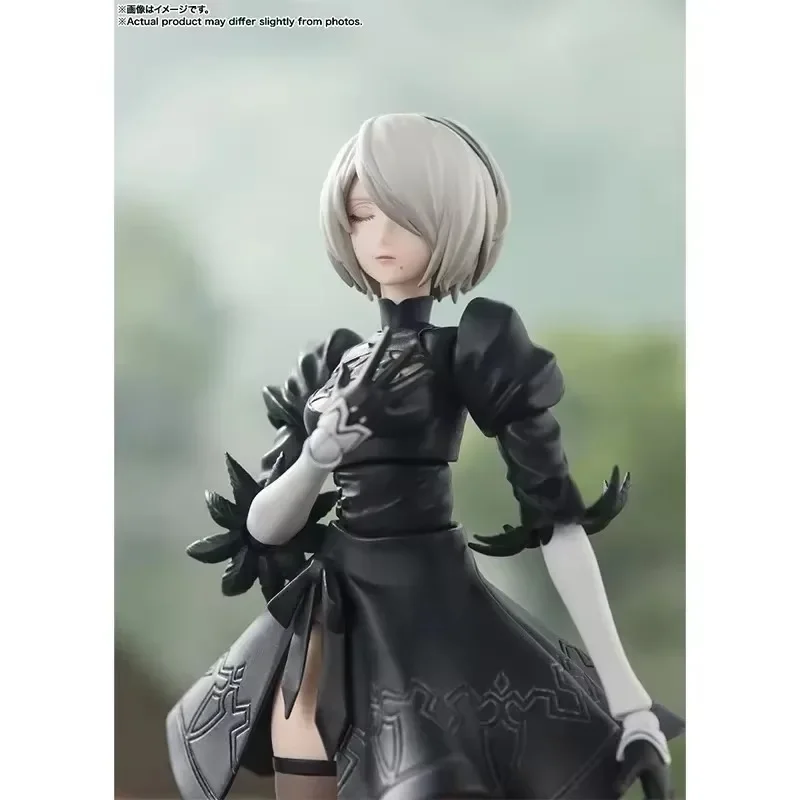 In Stock Bandai Original S.H.Figuarts 2B Yorha No.2 Type B NieR:Automata Ver1.1a 2B Anime Action Figures Model Toys Doll Gifts