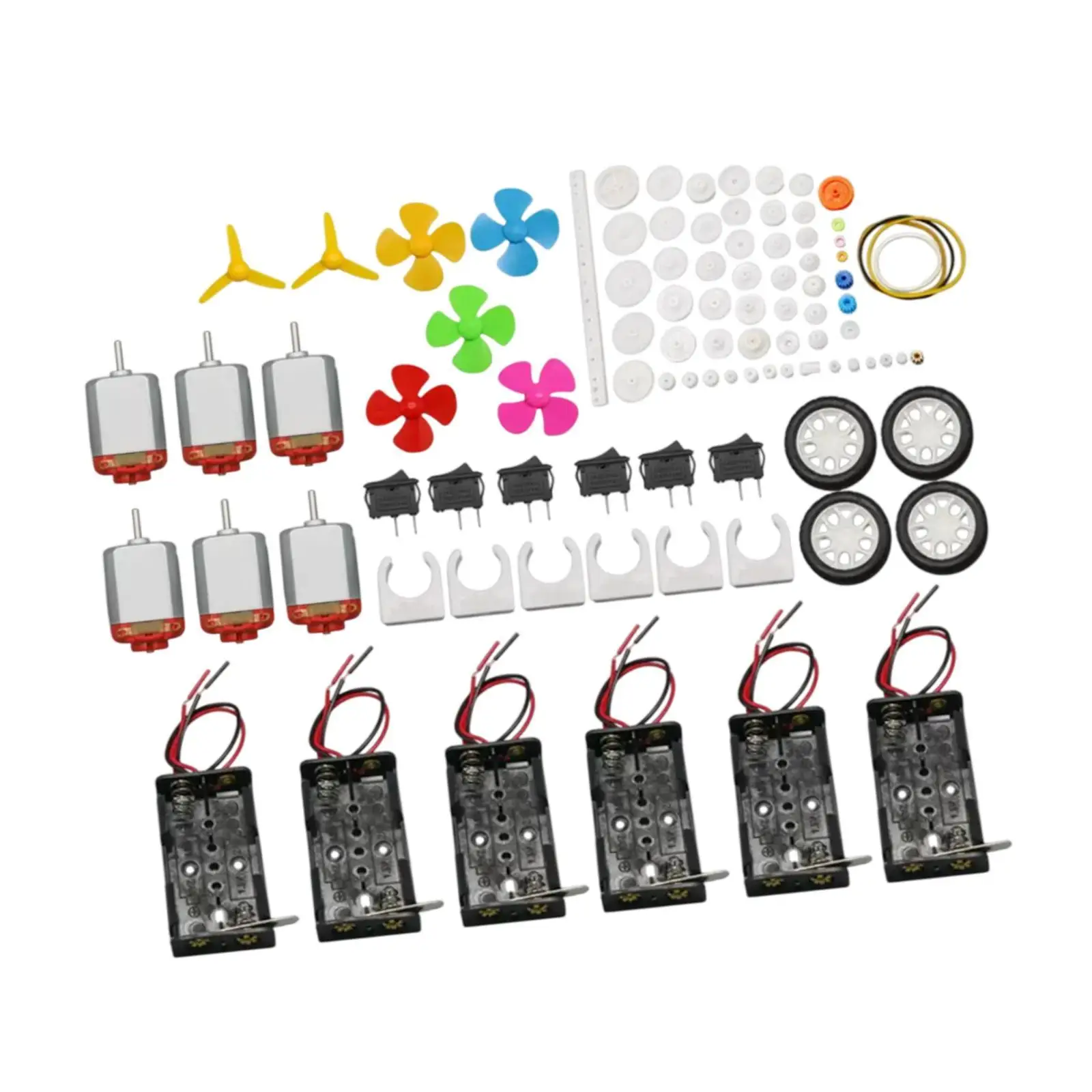Gear Kits Accessories DIY Rubber Band Interesting Various Gear Axle Belt Bushings for Education Toys Car Motor Hobby RC Car