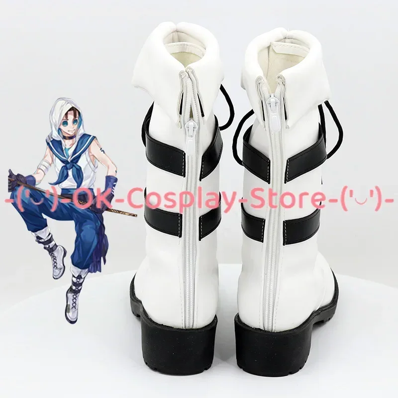 [Customized Size] Identity V Mercenary Naib Subedar Cosplay Shoes Game Roleplay Costume Prop Halloween Party Boots PU Leather