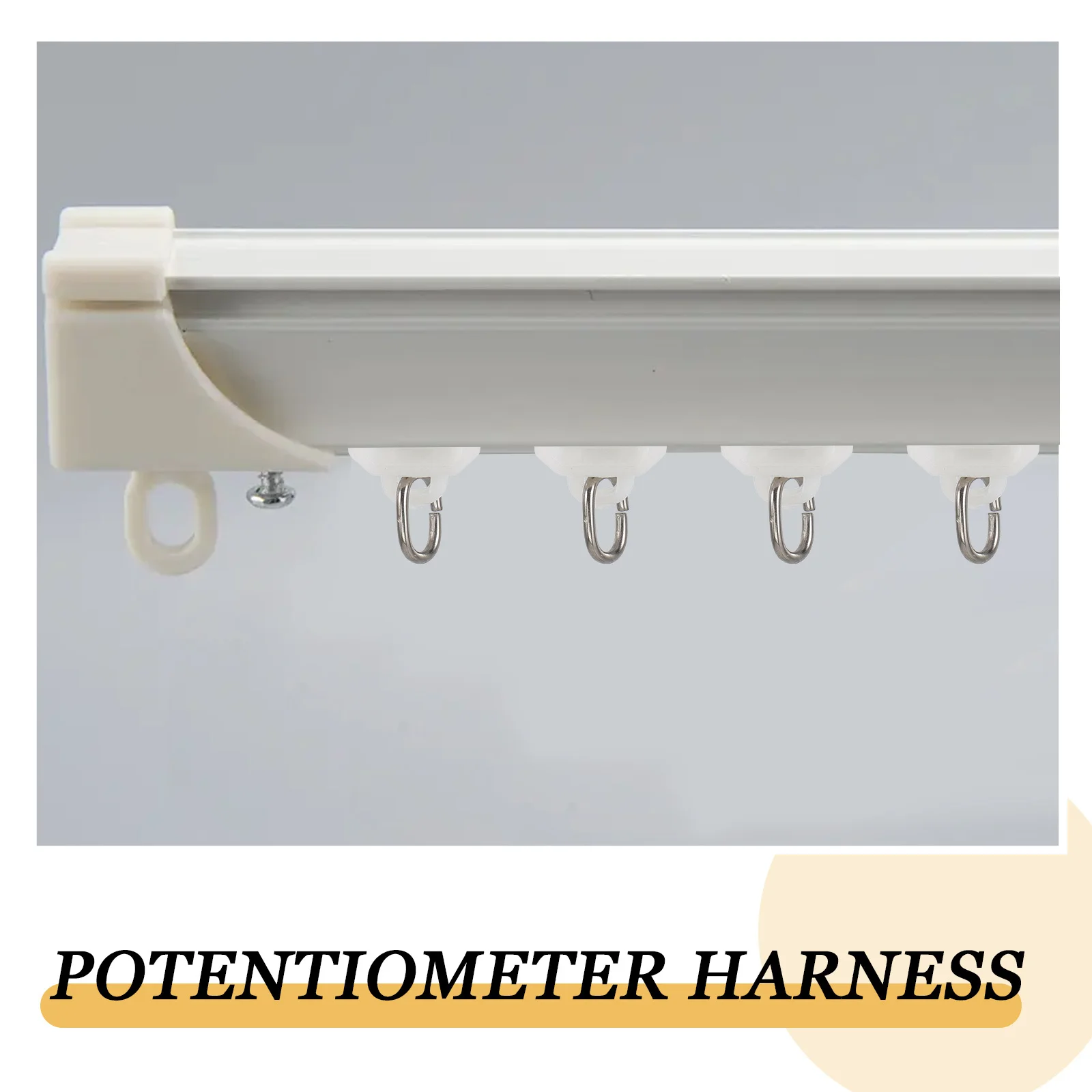 

10pcs Curtain Track Rollers Plastic Silent Runners Smooth Drapery Gliders For Window Closet Bedroom Office Curtain Accessories