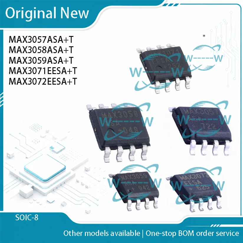 5-50PCS) MAX3057ASA+T MAX3057 MAX3058ASA+T MAX3058 MAX3059ASA+T MAX3059 MAX3071EESA+T MAX3071 MAX3072EESA+T MAX3072 IC CHIP