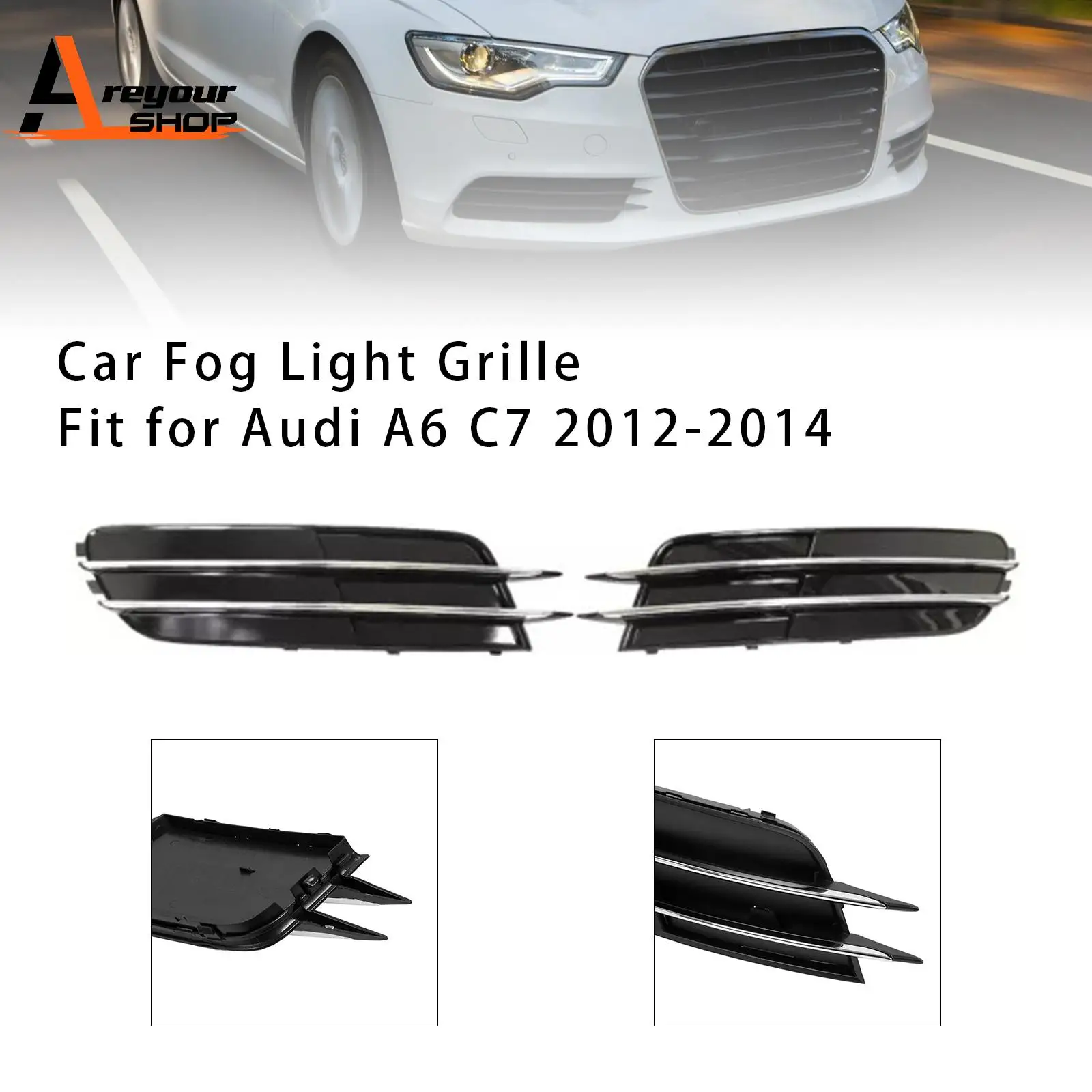 

Передний бампер, противотуманная фара, решетка, лицевая панель для Audi A6 C7 2012 2013 2014