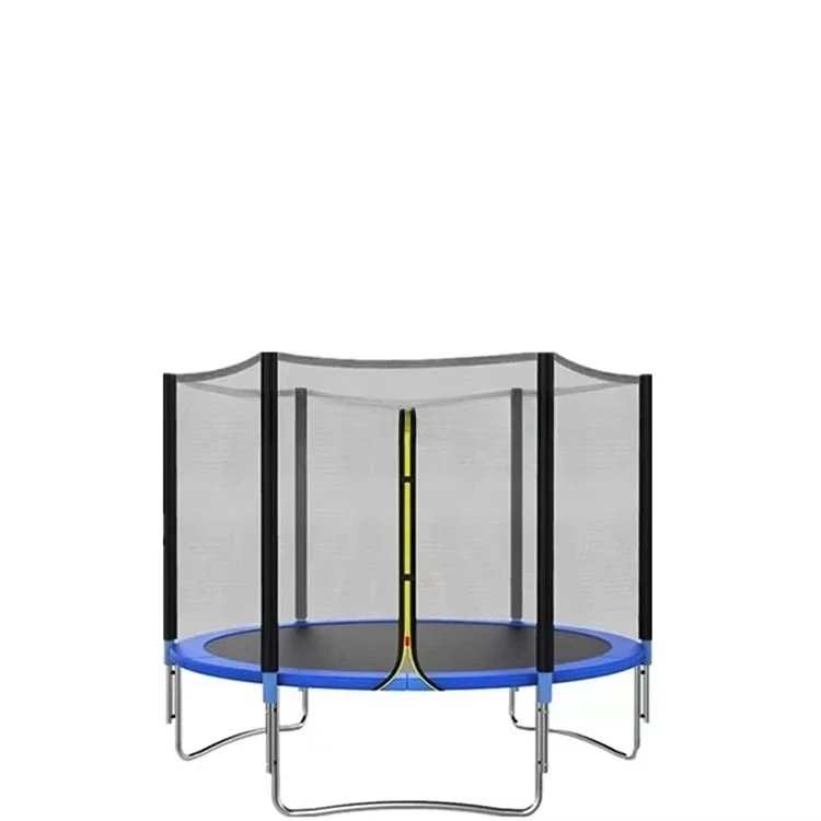 

Round trampoline with safety fence for adults Outdoor Garden Backyard Fun Bungee Jumping