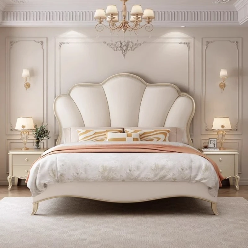 

luxury modern Double bed 150x200cm 180x200cm king size bases and frames Two persons bed with headboard cama casal furniture home