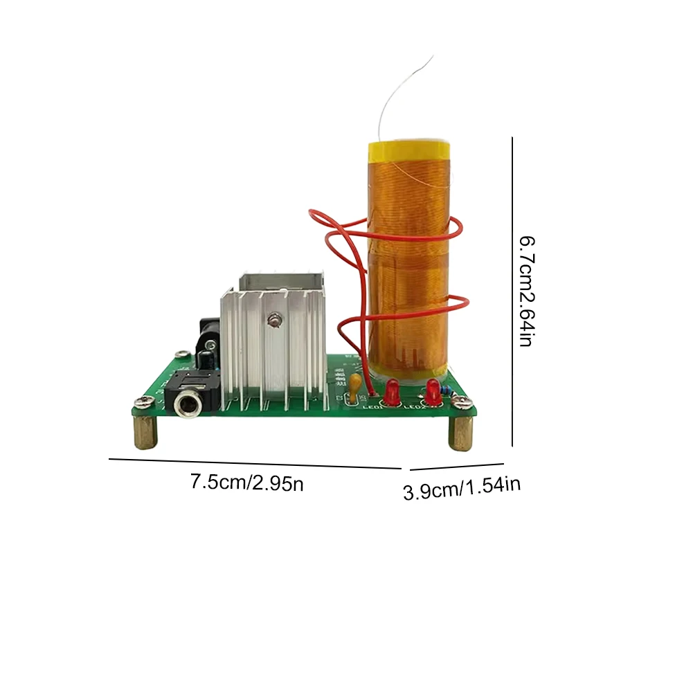 لتقوم بها بنفسك صغيرة ل تسلا لفائف عدة موسيقى صغيرة ل تسلا لفائف البلازما المتكلم قوس تجربة نقل لاسلكي DC15-24V 15 واط 2A