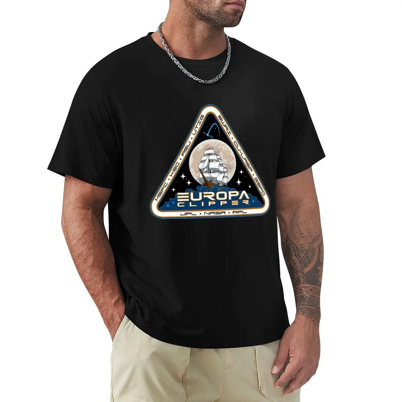 Europa Clipper mission patch T-Shirt funny t shirts man T-Shirt